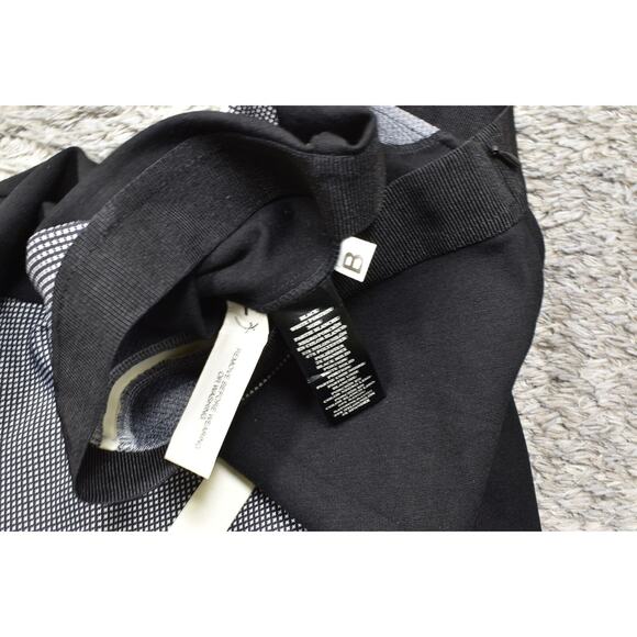 NEW Ann Taylor Black Nylon Straight Skirt Size 4 Geometric Zip - Picture 4 of 7